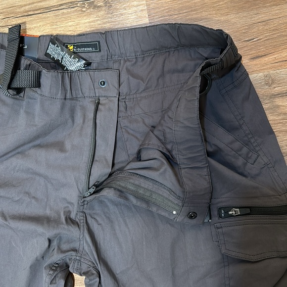 B.C CLOTHING MENS CONVERTIBLE CARGO HIKING SHORTS & PANTS GREY SIZE XXL X32 NEW - Picture 6 of 11